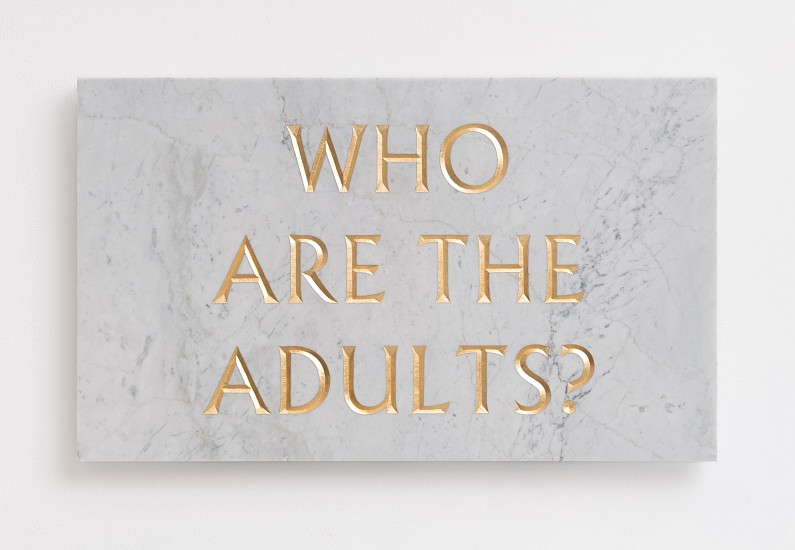 BRETT MURRAY, WHO?
2022, MARBLE AND GOLD LEAF