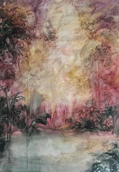 ZARAH CASSIM, PEACHY
2022, OIL ON TISSUE PAPER