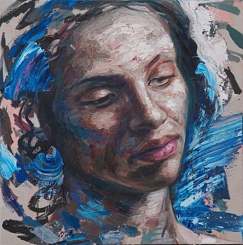 Reccuring Wave 2023 oil on linen 60x60cm