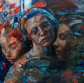 Verdict 2023 oil on linen 150x150cm