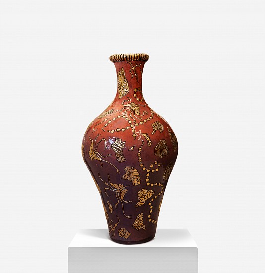 LUCINDA MUDGE, CHEERS MY DEARS, TO TEN FIFTY YEARS I
2023, CERAMIC, GOLD LUSTRE