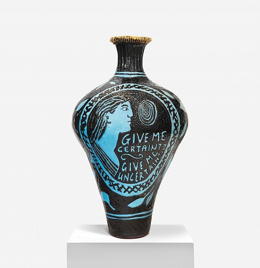 LUCINDA MUDGE, GIVE ME CERTAINTY, GIVE ME UNCERTAINTY
2023, CERAMIC, GOLD LUSTRE