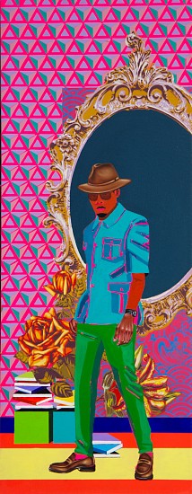 TAFADZWA TEGA, SON OF THE SOIL III<br />
2023, Mixed Media on Canvas