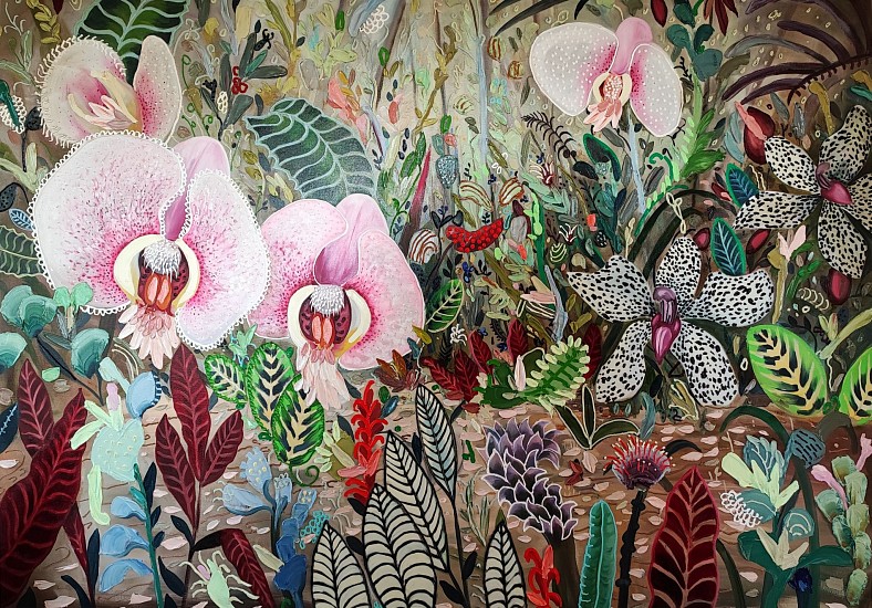 LEE-ANN HEATH, ORCHIDS DELIGHT
2022, Oil on Canvas