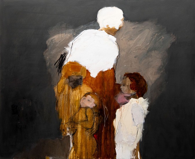 LORIENNE LOTZ, FOR THE LOVE OF CHILDREN
2023, OIL AND CHARCOAL ON CANVAS