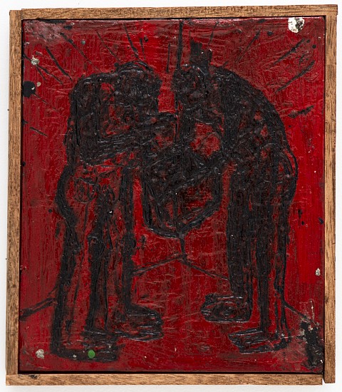 BOYTCHIE, STUDY (HOLD UP)
2024, OIL, ENAMEL & BITUMEN ON CANVAS