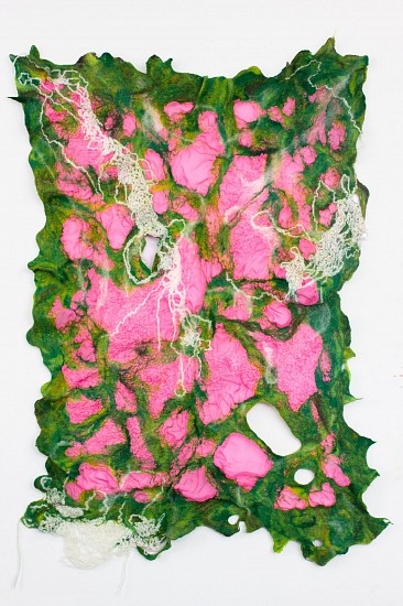 HANNAH MACFARLANE, BUBBLEGUM SWAMP
2025, WOOL, YARN AND SECOND-HAND FABRIC