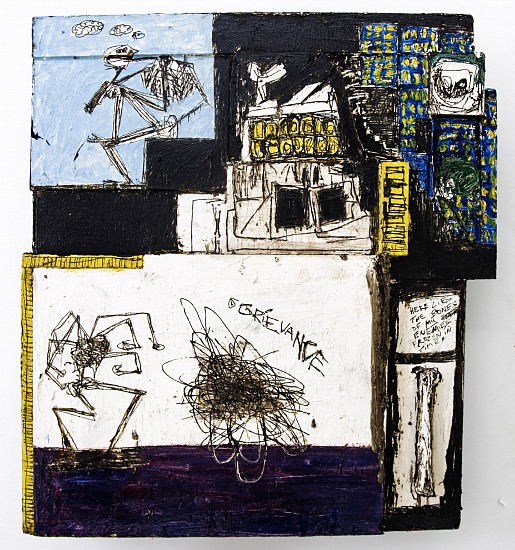 BOYTCHIE, UNTITLED (GRIEVANCE)
2025, OIL, ENAMEL AND BITUMEN ON WOOD
