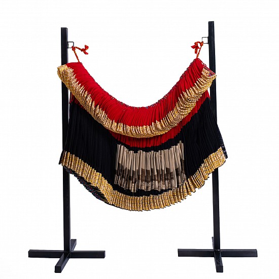 KHANYISA BRANCON, XIBELANI XA BLACK LABEL
2025, LITHOGRAPHY ON COTTON TEXTILE SOFT SCULPTURE