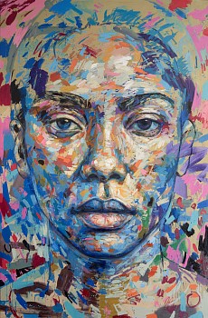 afterimage 2025 oil on canvas 300x200cm