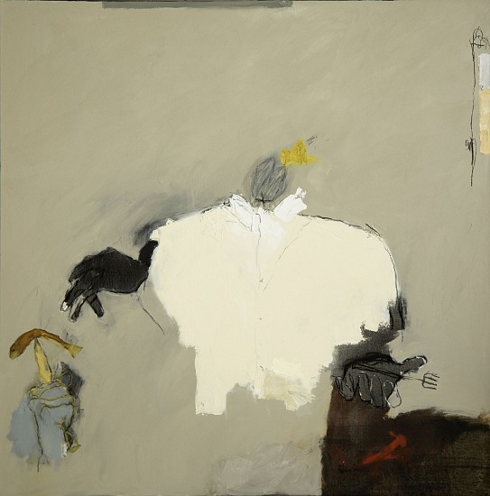 LORIENNE LOTZ, SINGING FOR HIS SUPPER
2025, OIL AND CHARCOAL ON CANVAS