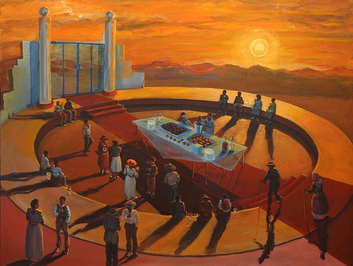 NDIKHUMBULE NGQINAMBI, PARTY
2025, Oil on Canvas