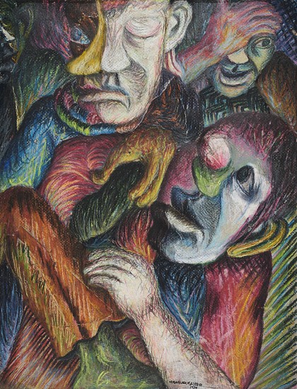 MMAKGABO MMAPULA MMANKGATO HELEN SEBIDI, FIGURES
1989, PASTEL ON PAPER