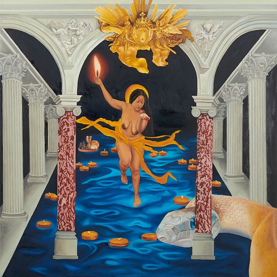 KEABETSWE SEEMA, A DEPOSIT FROM HEAVEN
2025, Oil on Canvas