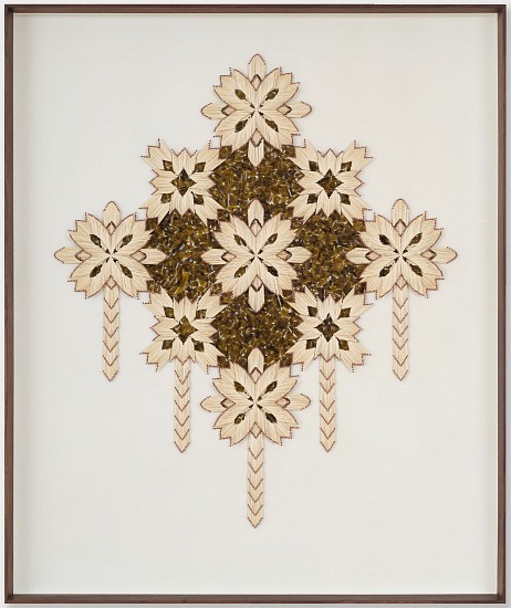 WARREN MAROON, RISING SUN
2025, GLASS, MATCHSTICKS AND BALSA WOOD