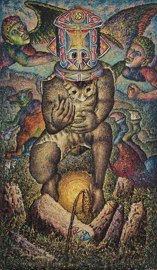 MMAKGABO MMAPULA MMANKGATO HELEN SEBIDI, THE MASK
1995, Mixed Media on Canvas