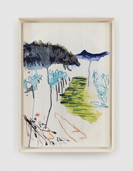 LIZA GROBLER, THE MONSTER IN THE MIND
2026, HAND EMBROIDERY ON SILK