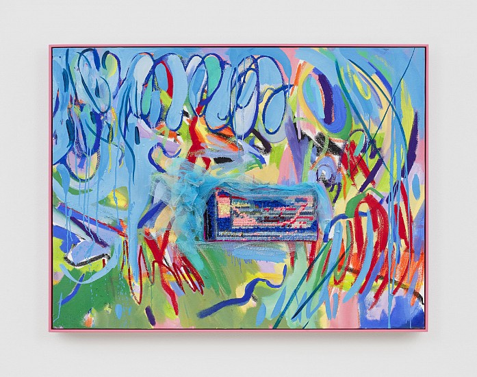 LIZA GROBLER, OPEN WATERS (SHAPE REALITY WITH YOUR HEART)
2025, OIL AND MIXED MEDIA ON CANVAS