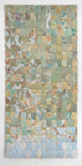 FAITH XLVII, CHAOS THEORY XXXI
2026, DECONSTRUCTED ATLAS TAPESTRY SEWN ON LINEN