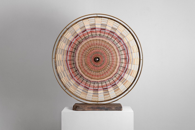 FAITH XLVII, NO HARM CAN COME TO YOU III
2026, HAND WOVEN PENNY FARTHING WHEEL