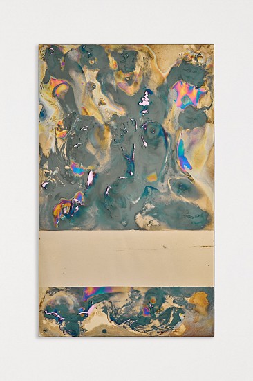WATER DIXON, CONJUNCTIO: LINE AND FIELD I
2026, MULTILAYER BRASS AND SPECTRUM ROSE QUARTZ ON 6MM GLASS