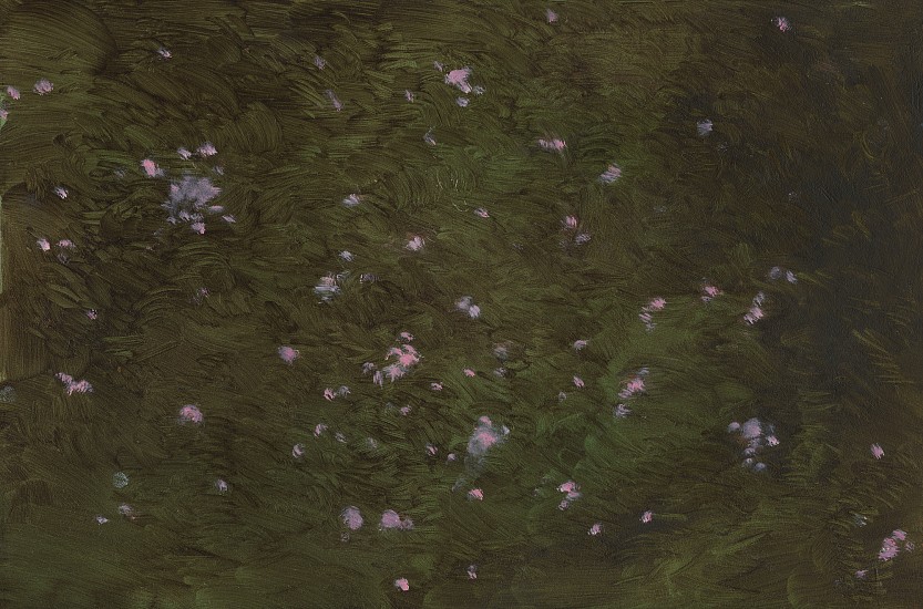 SHAYNA ARVAN, MEMORY OF A FLOWER BUSH AT NIGHT
2026, Oil on Board