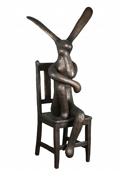 GUY DU TOIT, HARE ON CHAIR (MONUMENTAL)
2025, Bronze