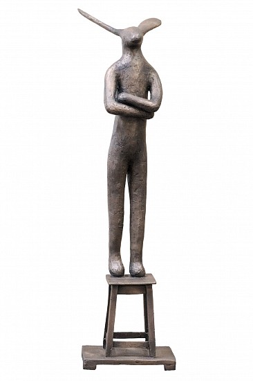 GUY DU TOIT, HARE ON CHAIR 4 (MEDIUM)
2025, Bronze