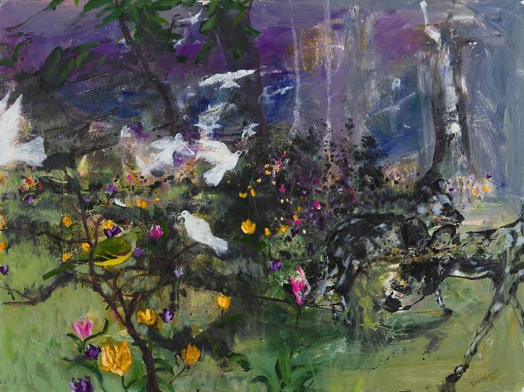 BEEZY BAILEY, ONE MORNING IN EDEN
2026, Mixed Media on Canvas