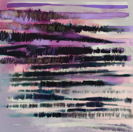 NOMTHUNZI MASHALABA, AS SHE IS NO MORE (PURPLE)
2014-2018, Mixed Media on Canvas
